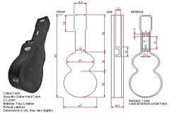 Acoustic Guitar Hard Case by Cobra Cas 